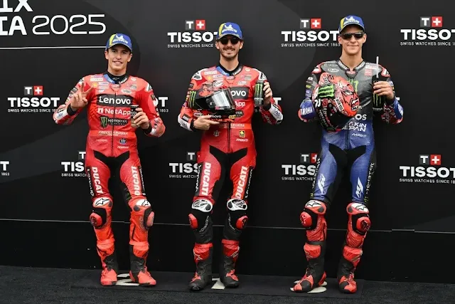 Pecco Bagnaia pole1. Caída de Marc. Y Fabio Quartararo buscando solidez