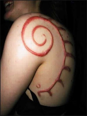 scarification tattoos good vs evil tattoos. Scarification: the new tattoo?