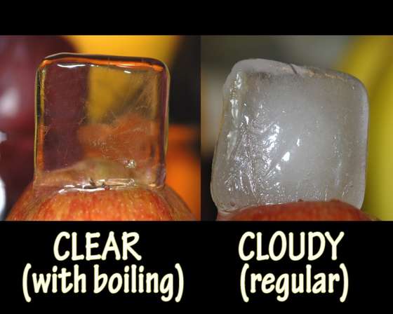 Making ice cubes