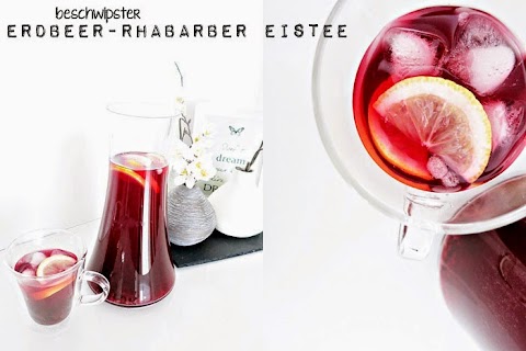 beschwipster Erdbeer-Rhabarber Eistee