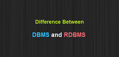 Difference Between dbms and rdbms
