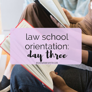 What To Expect At Law School Orientation. prepare for law school orientation. what to wear to law school orientation. what to bring to law school orientation. what to expect at law school orientation. new law students. law school blog. law student blog. law school blogger. law student blogger. | brazenandbrunette.com