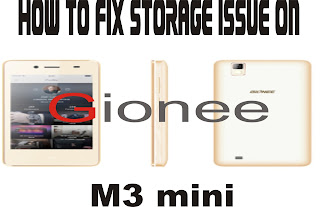 how to fix storage space running out on gionee m3 mini
