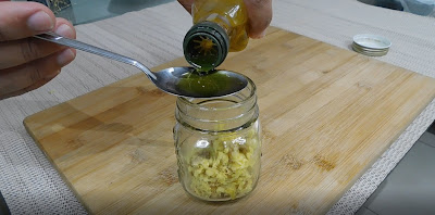 Jengibre y aceite de oliva