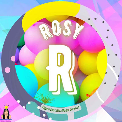 Solapín Nombre Rosy para imprimir gratis