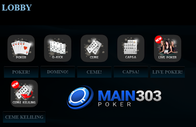 Menu Main303Poker