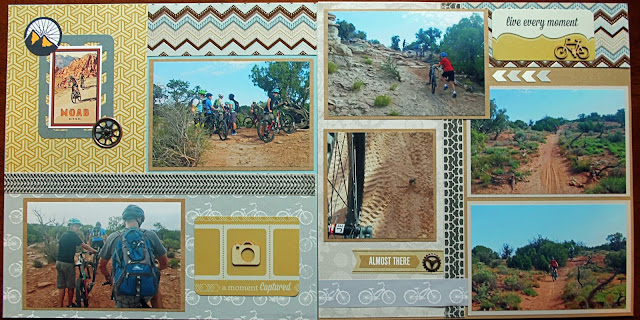 Moab Mountain Biking Scrapbook Page Utah Dead Horse Point