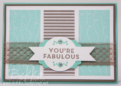 You're Fabulous Card - find lots of Stampin' Up! UK inspiration here