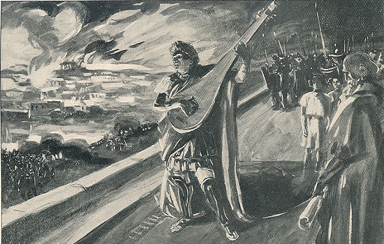 “Nero and the burning of Rome” by M. de Lipman. (1897)