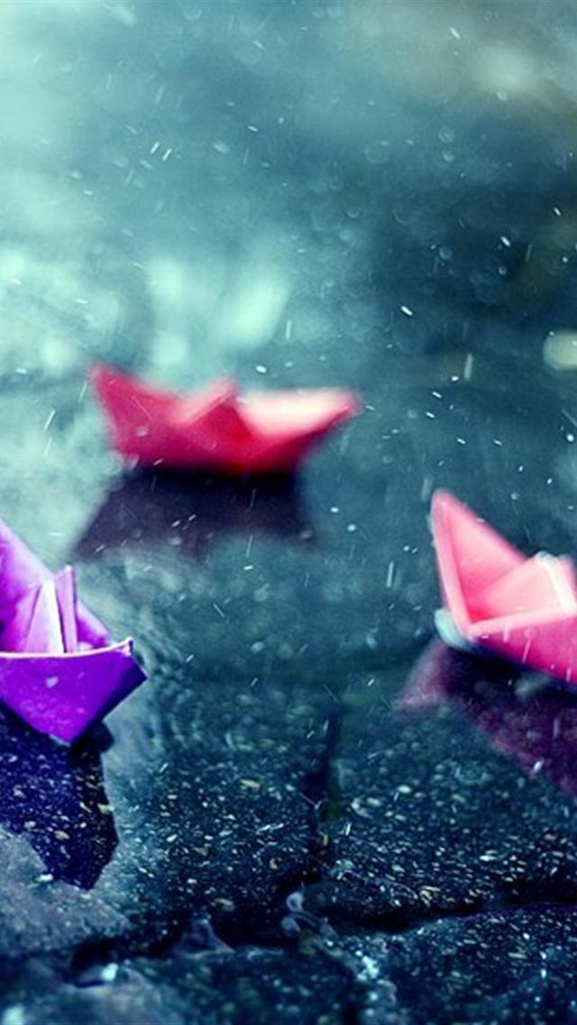 Iphone 5 wallpapers hd: cute color Thousand Paper Crane 