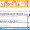 Contoh Soal Ulangan Harian 1 Ipa Sd Kelas 3 Semester 1