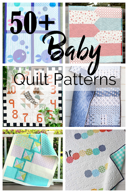 collage of baby quilt patterns