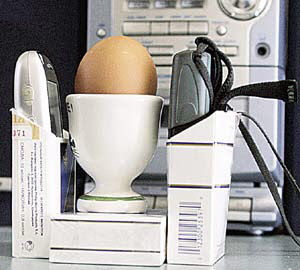 cook an egg with mobile phones