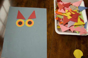 Easy owl craft made from paper and glue. Includes recommendations for owl books.