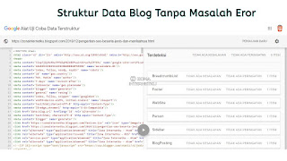 Cara Ampuh Memperbaiki Error Pada Struktur Data Blogger (Lengkap)