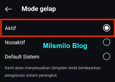 cara mengubah tema di instagram menjadi hitam atau gelap, cara dark mode di Instagram, cara mode terang instagram