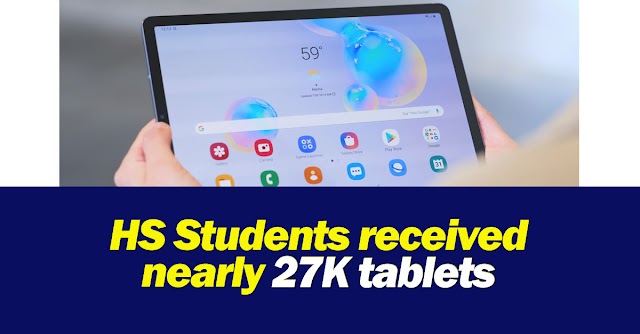 HS Students received nearly 27K tablets in Bataan