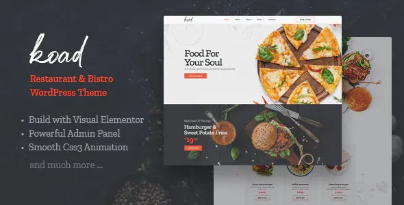 Best Restaurant & Bistro WordPress Theme