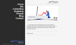 Snapshot of Jeff Pulvino's website