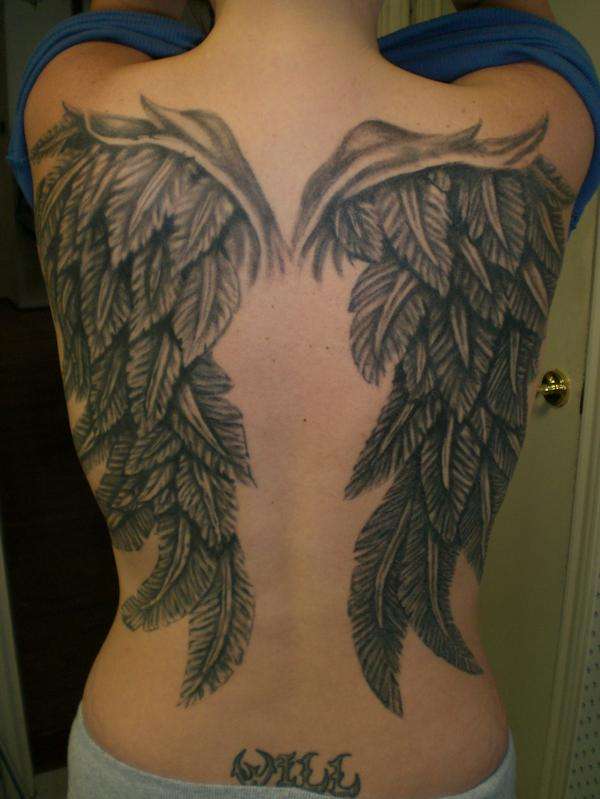 Back Tattoo Angel Wings