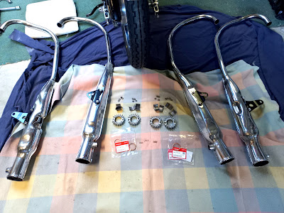 Honda CB500K1 muffler system parts