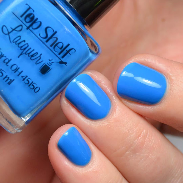 neon blue nail polish