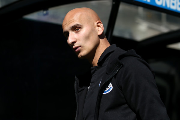 Jonjo Shelvey of Newcastle United arrives ahead of the Premier League match between Newcastle United and Tottenham Hotspur at St. James Park on August 11, 2018 in Newcastle upon Tyne, United Kingdom