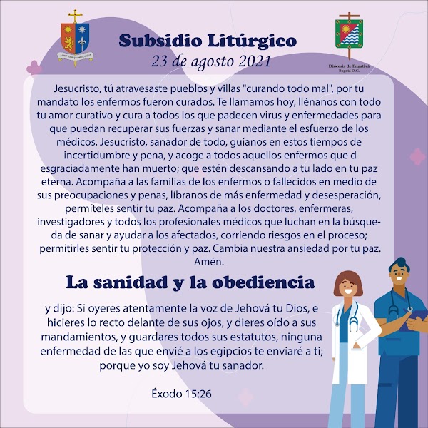 subsidio litúrgico 23 de agosto 2021