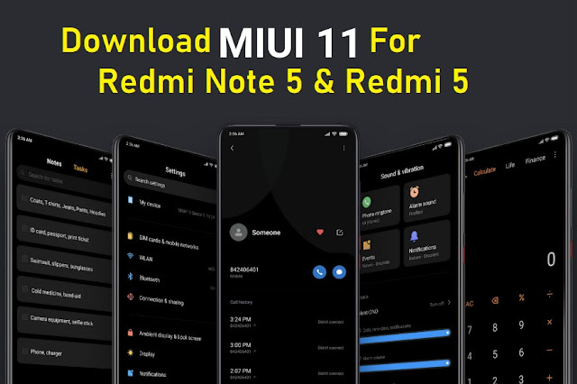 Download Update MIUI 11 Redmi Note 5 dan Redmi 5 Terbaru (Download MIUI 11 Recovery ROM) tomsheru.com