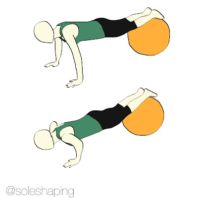 Stability Ball Legs Up Push-up