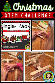 Christmas STEM Challenge: Students make a new sleigh for Santa for middle school grades 5-8 and upper elementary grades 3-5.