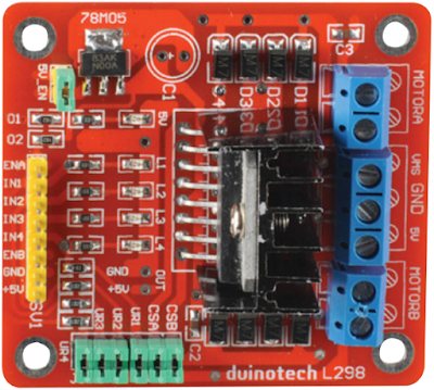 Duinotech L298 module (arduinobasics.blogspot.com)