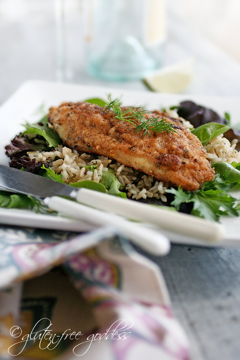 Pan fried catfish that is gluten free and dairy free delicious
