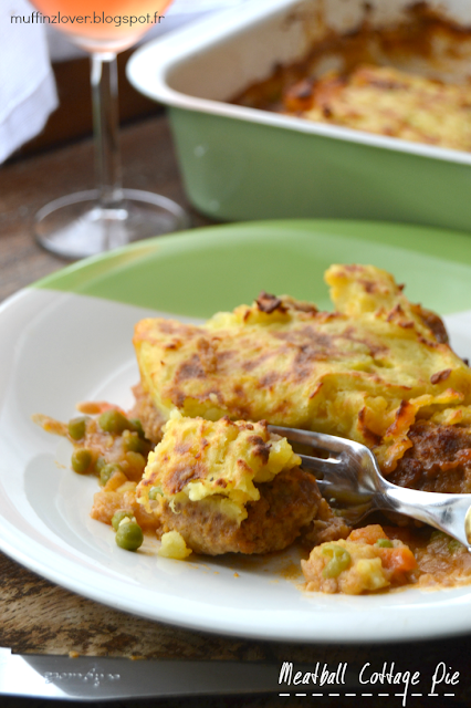 Recette facile Cottage Pie aux boulettes de boeuf - muffinzlover.blogspot.fr