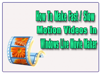 fast , slow motion video,time lapse video