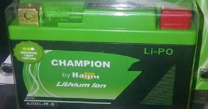 Daftar Harga Aki  Accu Lithium Champion Racing  Terbaru 