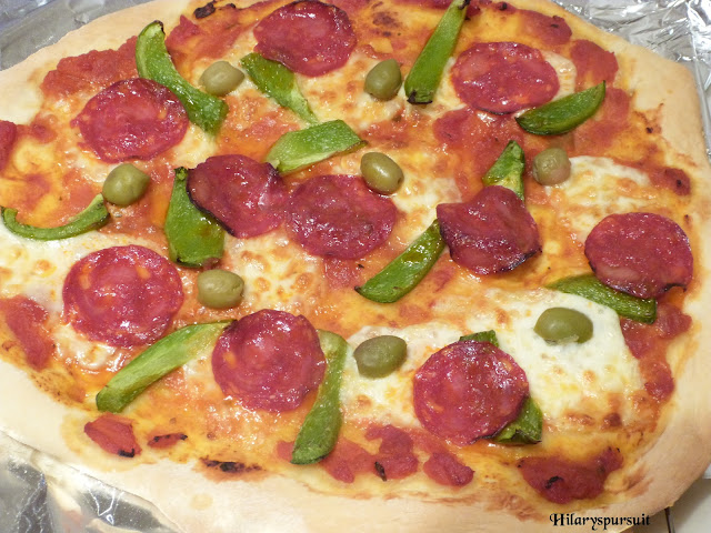Pizza chorizo et poivron
