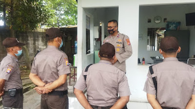 Sat Binmas Polres Serang melaksanakan kegiatan Binkor Satpam di PT CBU