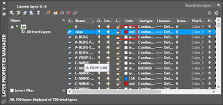 menu layer properties, menu pengaturan warna layer di autocad