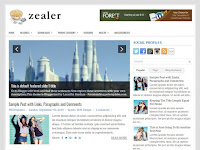 Template blogger Zealer premium free lates version