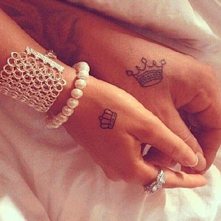  King and Queen tattoos for couple