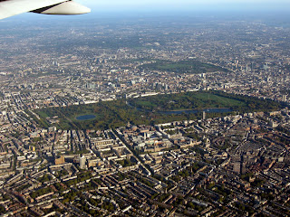 Centro de Londres visto desde el aire.