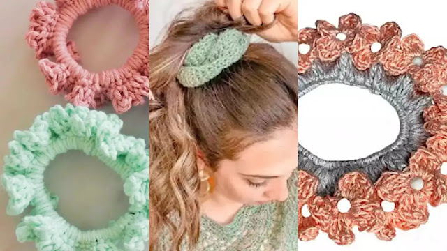 Moñas y scrunchies a crochet: la tendencia de los 90 que ha regresado con fuerza 🎀