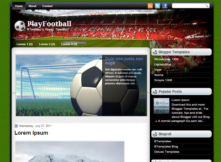 Desain Web Sekolah Sepak Bola Keren