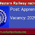 North Western Railway Notification 2019 – Apply Online for 2029 Apprentice Posts