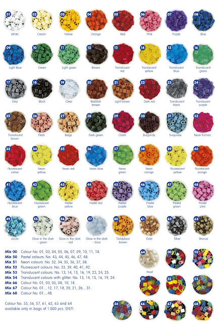 Carta colores Hama Beads 2012