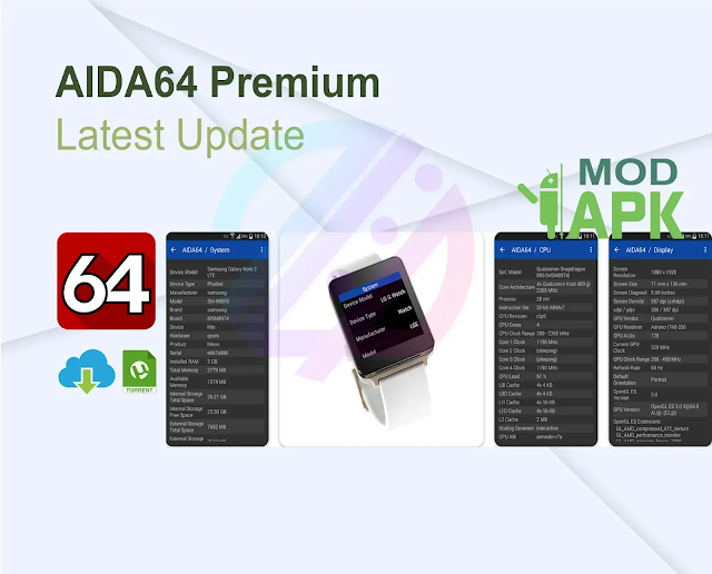 AIDA64 Premium v1.96 APK MOD Latest Update