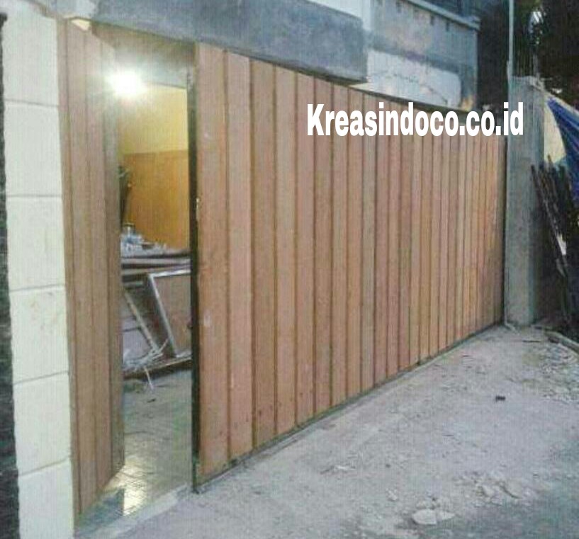  Pintu Besi Kombinasi Kayu Pemasangan Pejaten Pasar Minggu