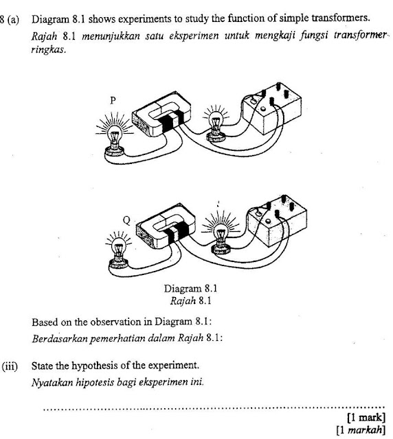 Contoh Soalan Pt3 Sains Dan Skema Jawapan - Kuora o