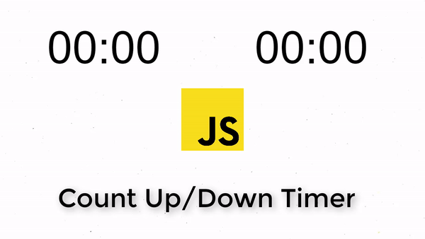 Countdown/ Count Up Timer With JavaScript